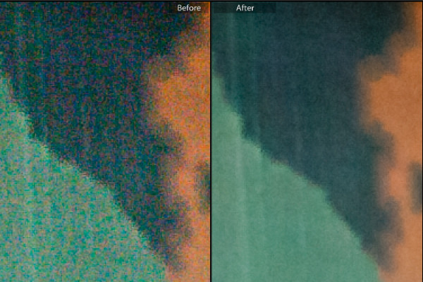 Lightroom noise reduction before and after